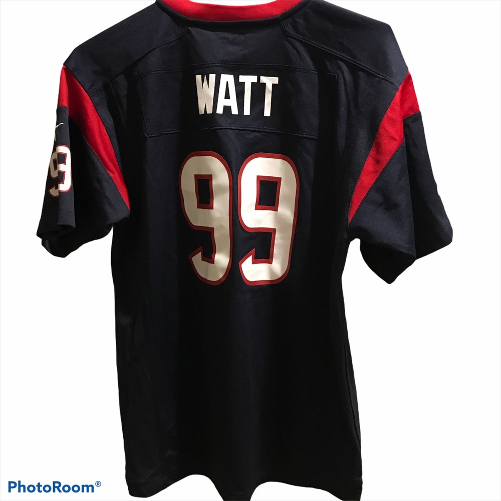 Nike Houston Texans J.J. Watt Jersey XL Navy Blue Excellent NFL On Field 99